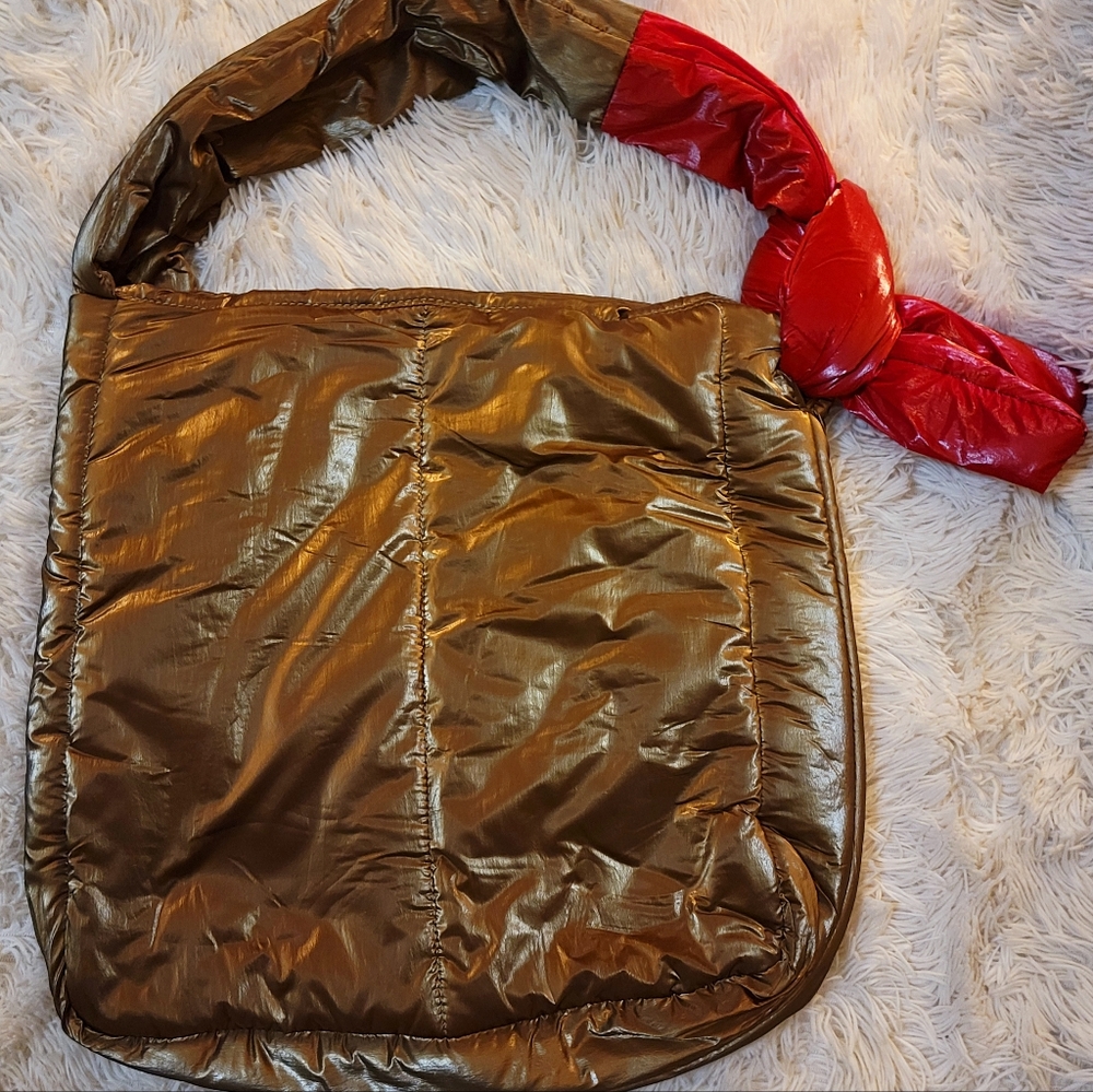 Copper Caraa Sport Puffy Tote